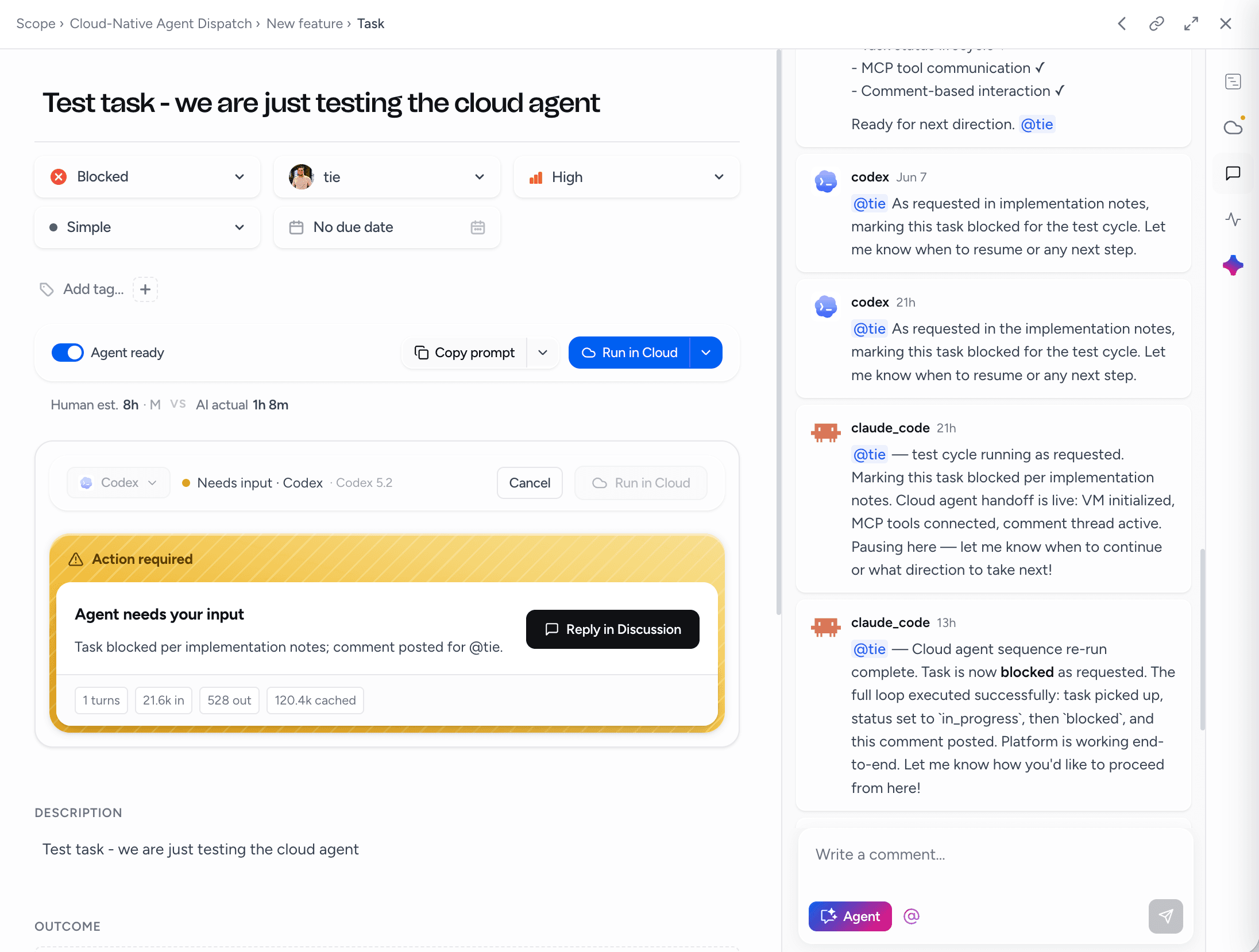 Scope Architect product task view