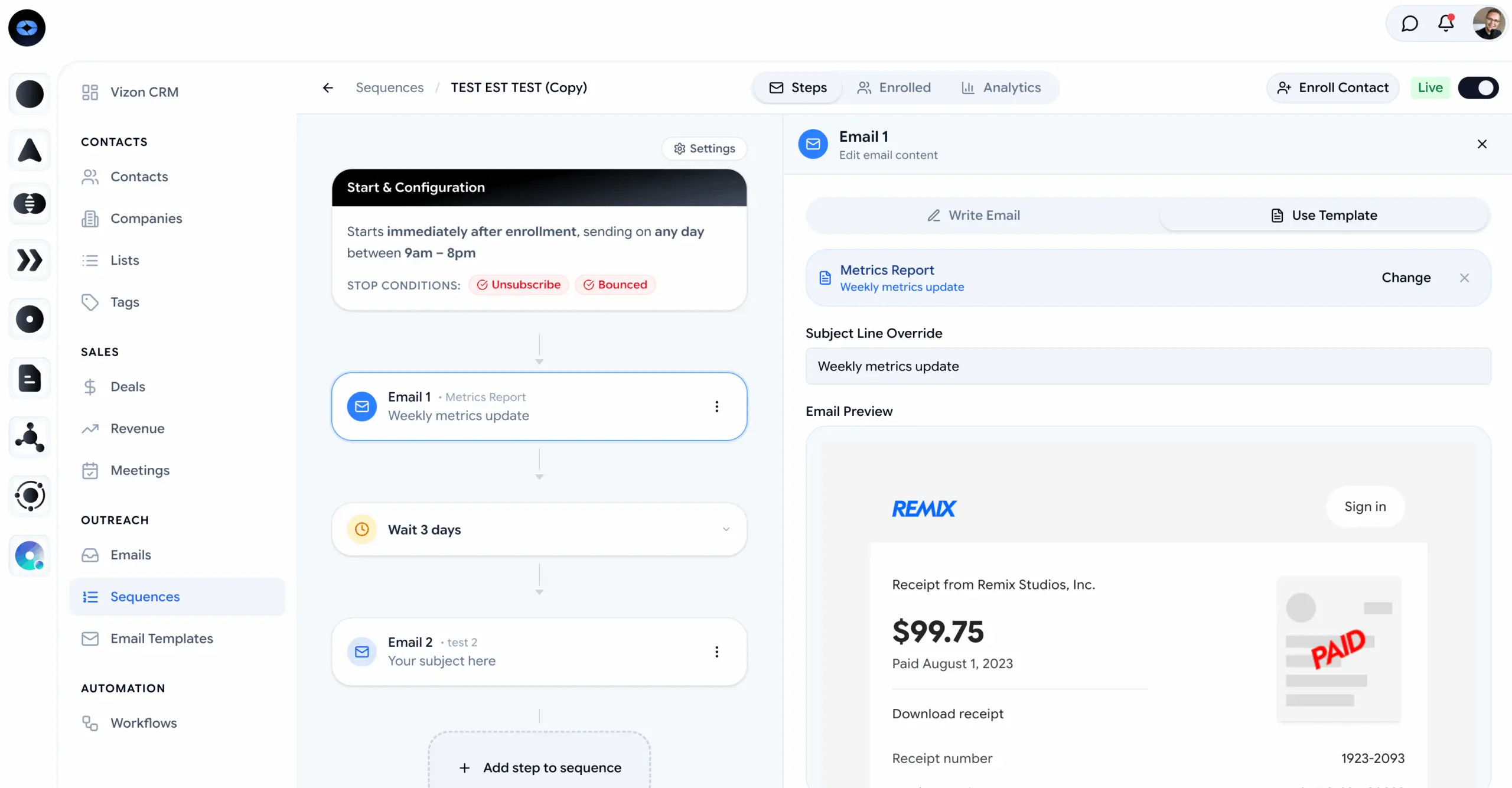 CRM + Automation