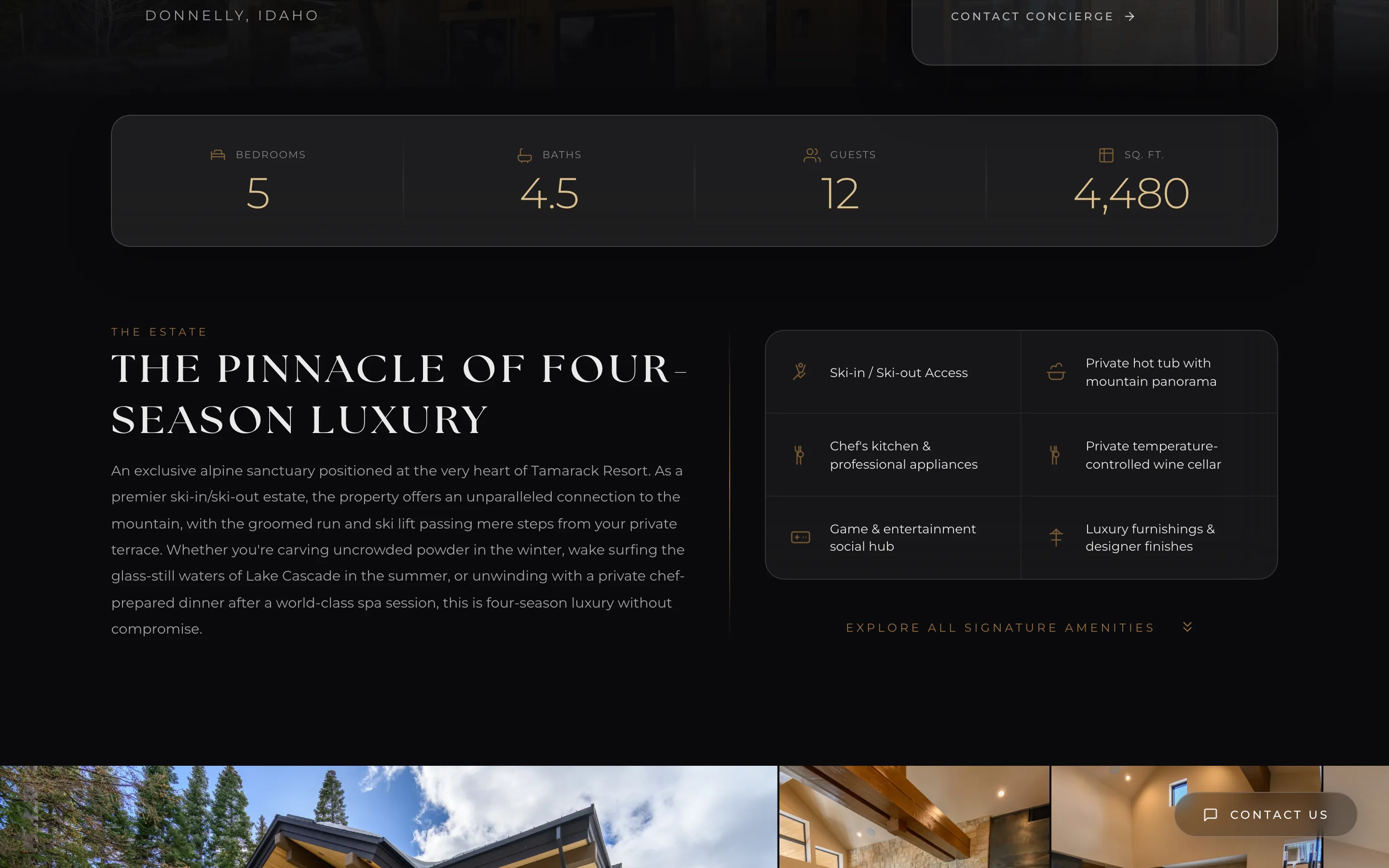 Allen Estates Tamarack content