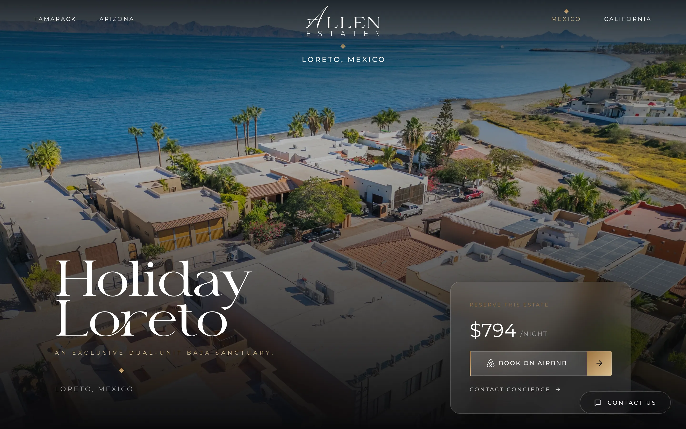 Allen Estates Holiday Loreto hero