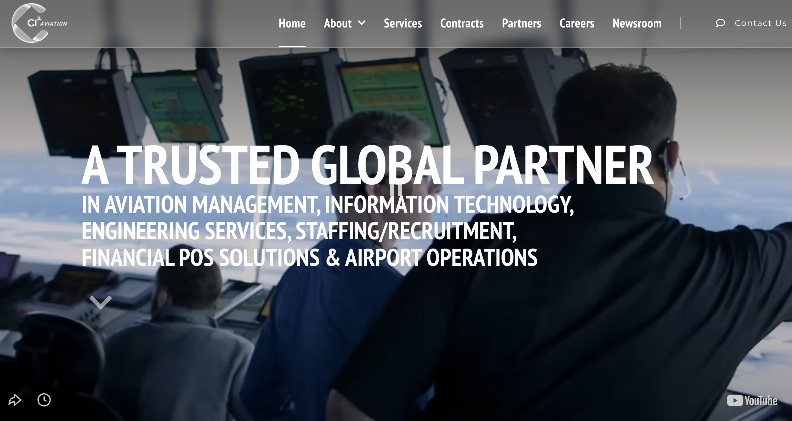 CI² website screenshot 1