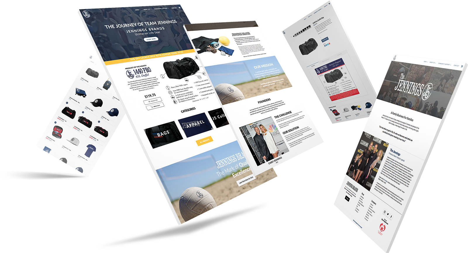 Jennings Brands ecommerce website
