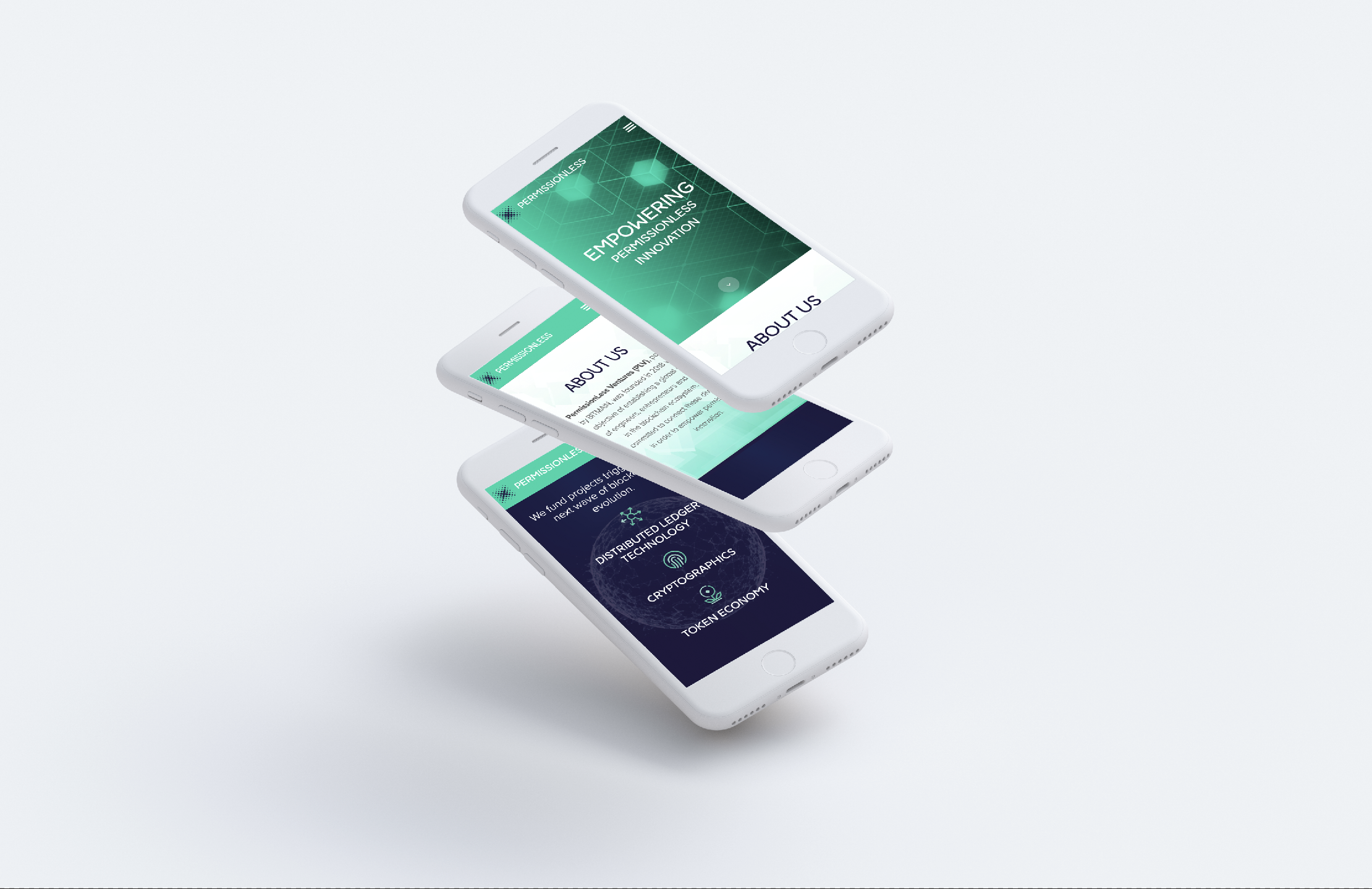 Permissionless Ventures mobile responsive mockup
