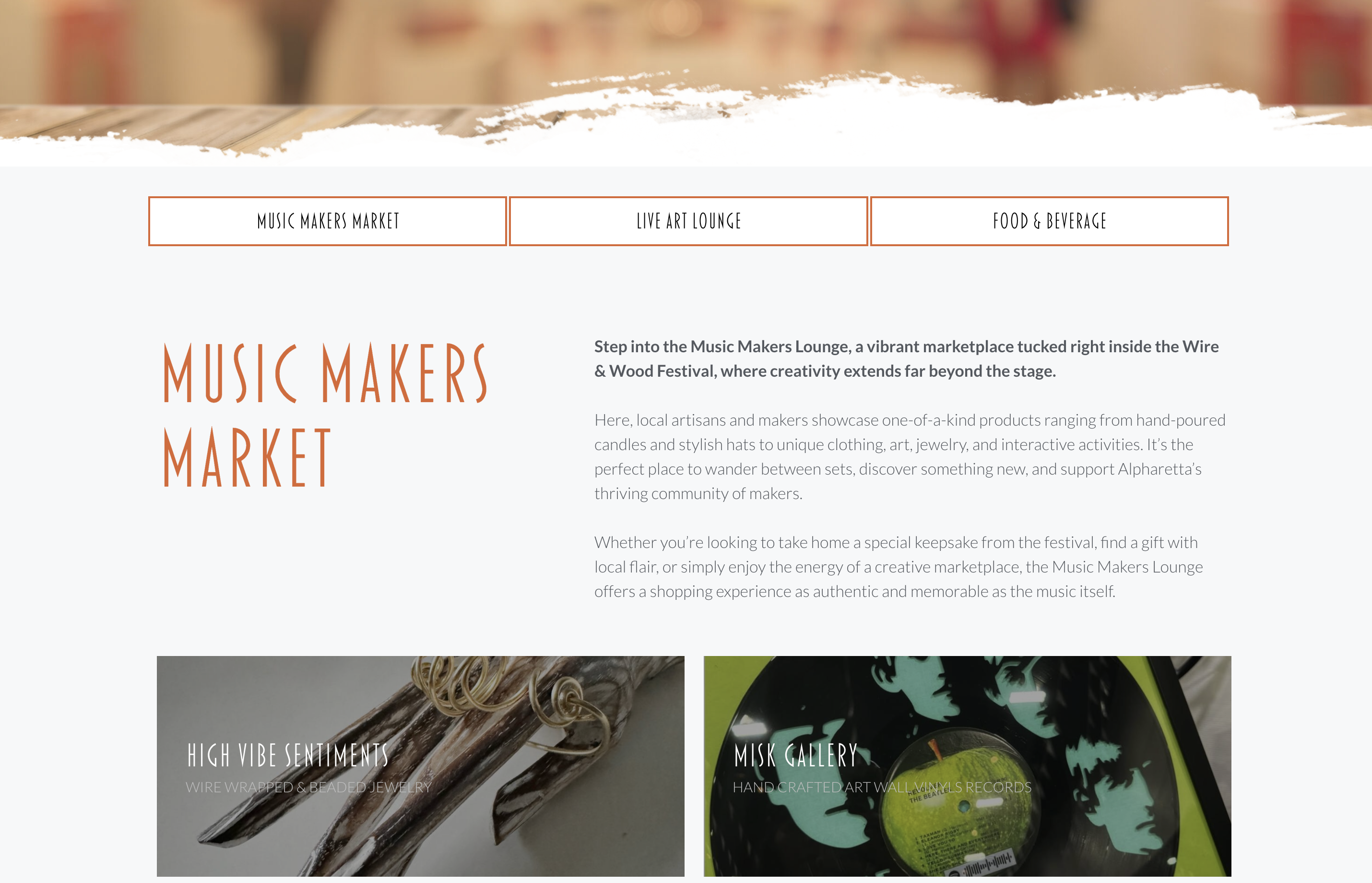 Wire & Wood website
